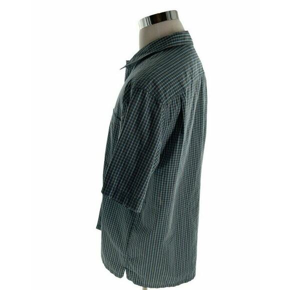 Columbia Sportswear Shirt Men XL Short Sleeve Chest Pocket Button Up Check Plaid - Picture 2 of 5